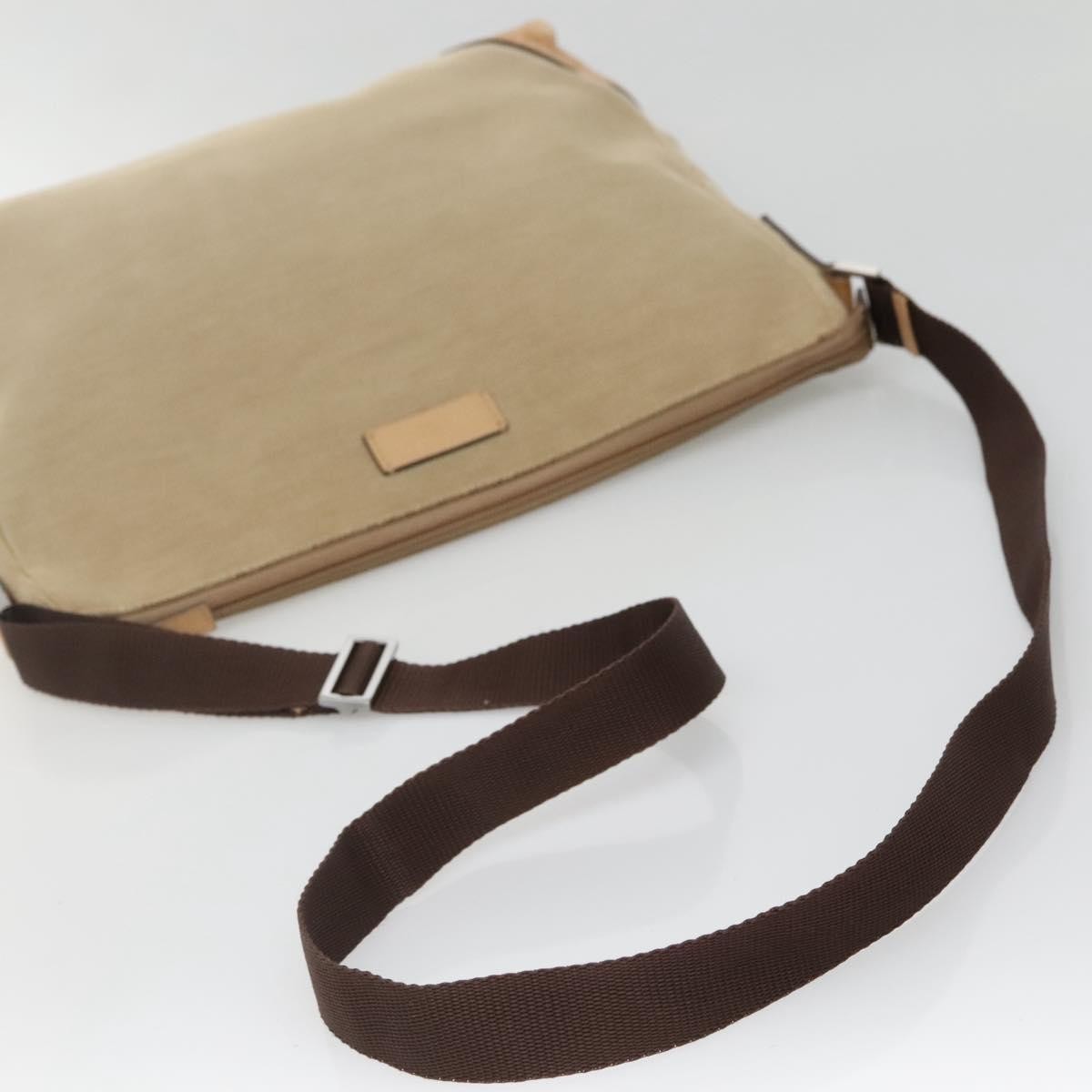 Gucci Original Messenger Gg Canvas Beige Canvas Shoulder Bag Bag (Pre-Owned)