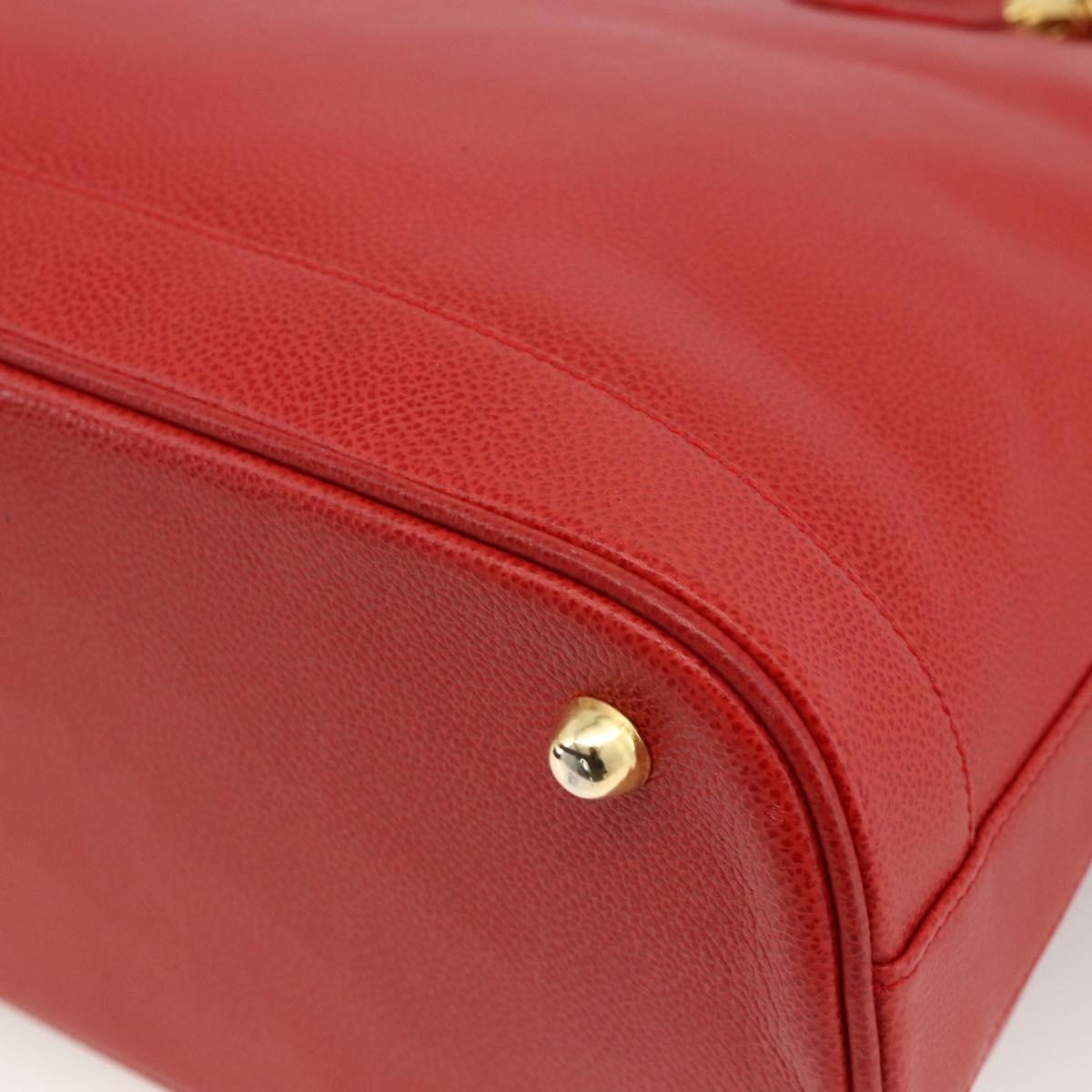 Burberry Vintage Leather Red Leather Handbag (Pre-Owned)