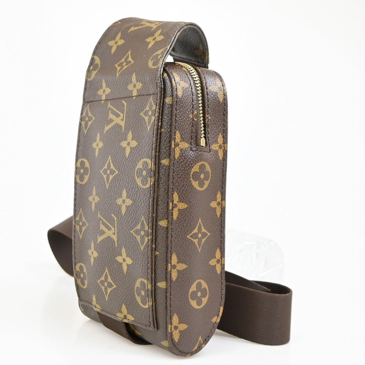 Louis Vuitton Geronimos Monogram Brown Canvas Clutche & Pouche Bag (Pre-Owned)