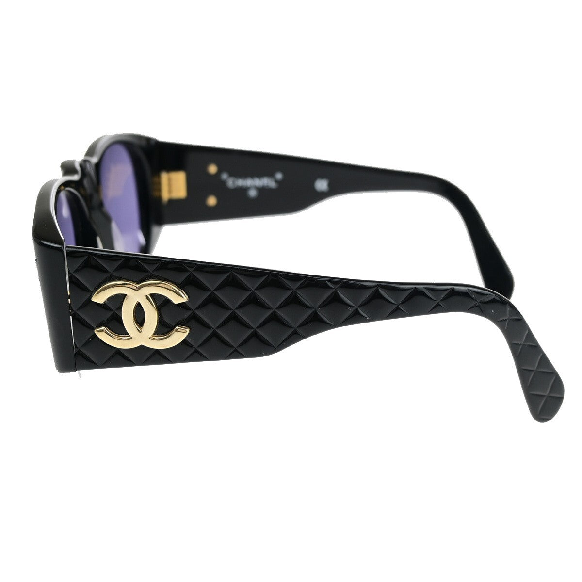 Chanel Logo Cc Plastic Black Plastic Sunglasse Accessory (Pre-Owned)