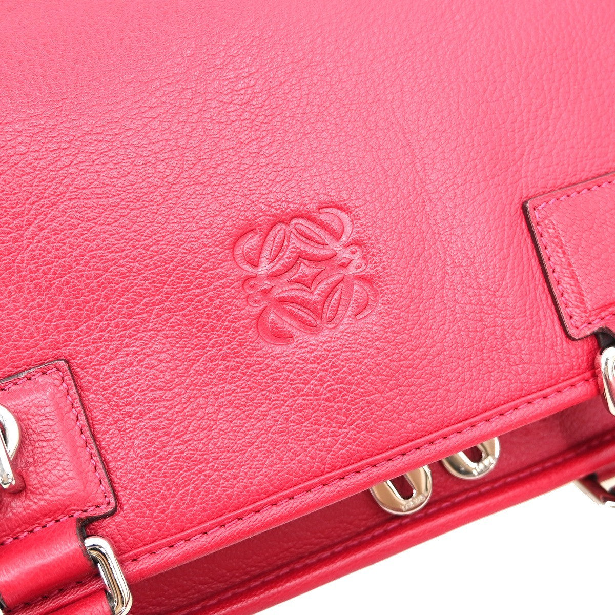 Loewe Amazona Leather Pink Leather Handbag (Pre-Owned)