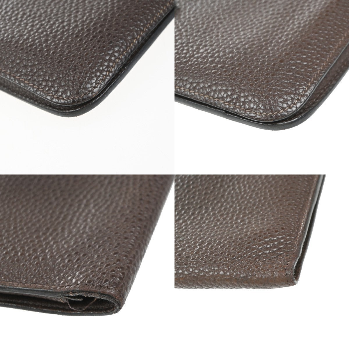 Hermes Dogon Compact Leather Brown Leather Wallets Accessory (Pre-Owned)