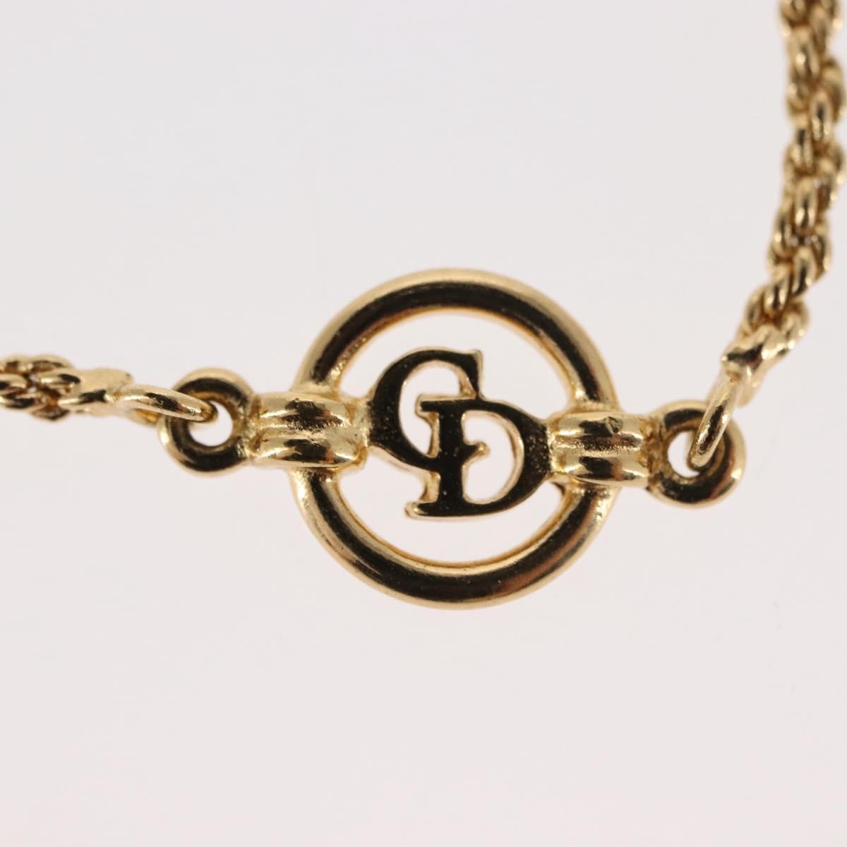 Christian Dior Vintage Logo Metal Gold Metal Bracelet Jewelry (Pre-Owned)