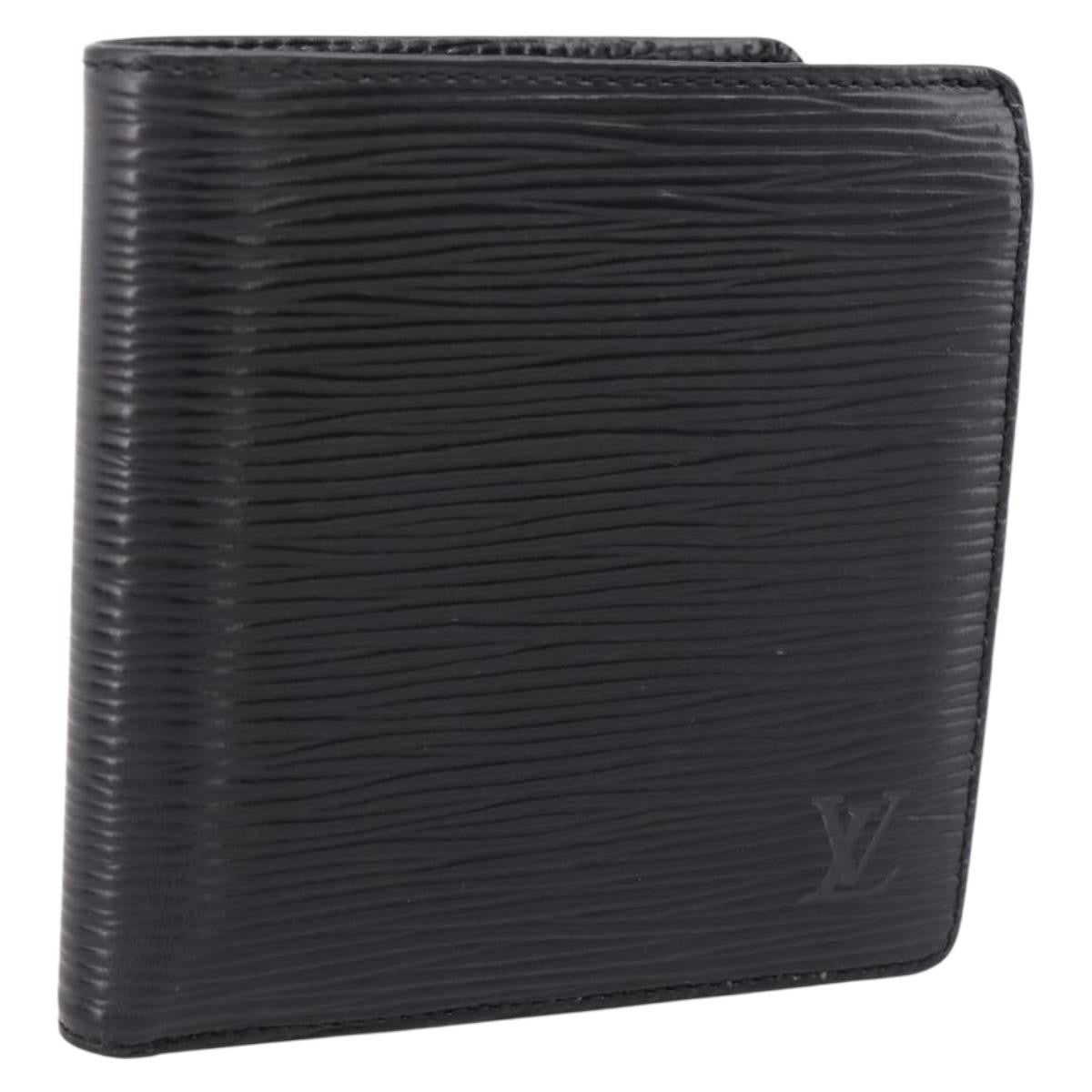 Louis Vuitton Marco Epi Leather Black Leather Wallets Accessory (Pre-Owned)