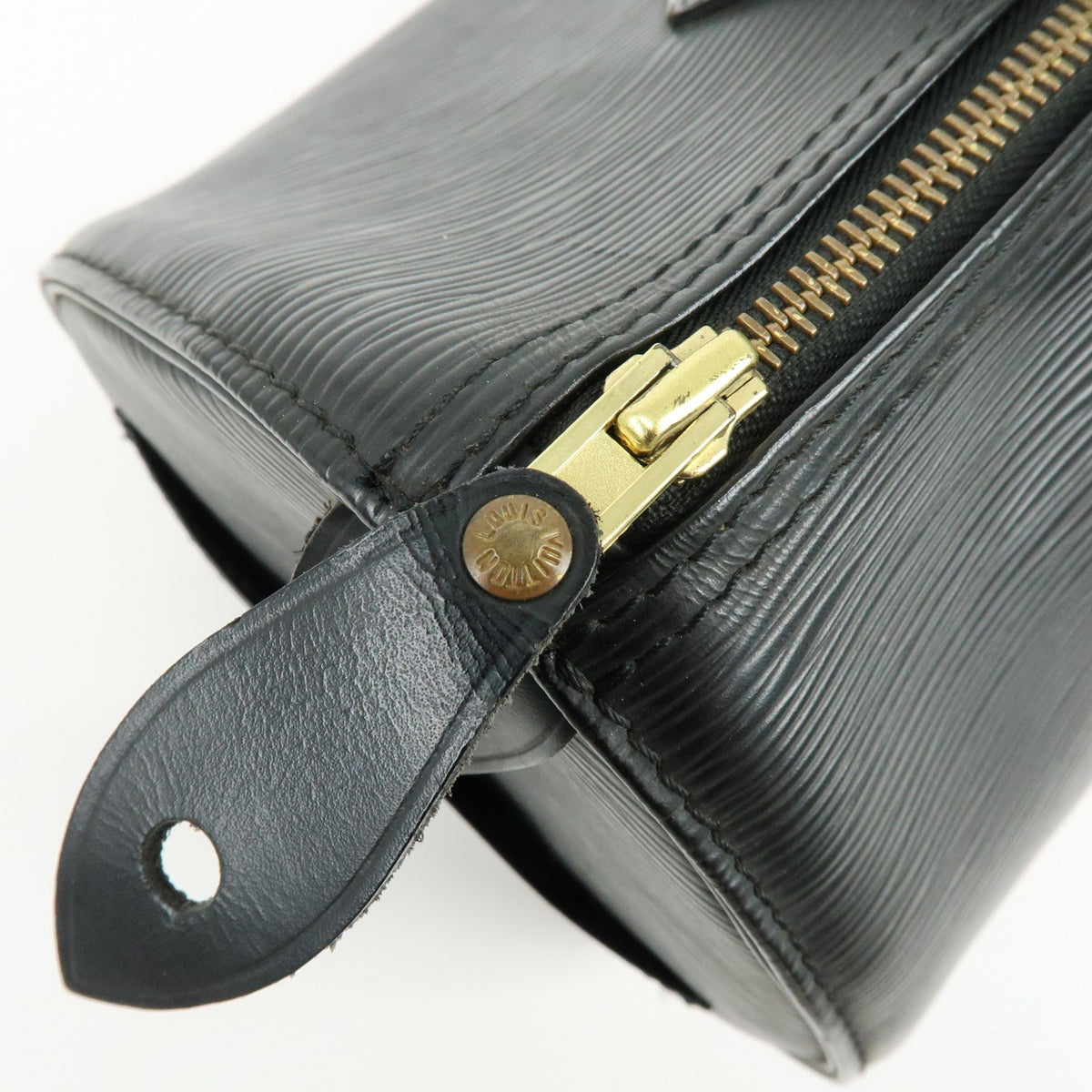 Louis Vuitton Speedy Epi Leather Black Leather Handbag (Pre-Owned)