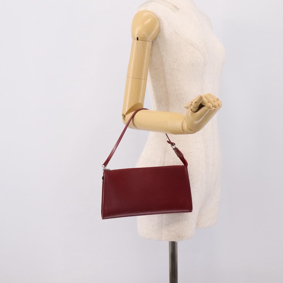 Louis Vuitton Pochette Accessoires Nm Epi Leather Red Leather Clutche & Pouche Bag (Pre-Owned)