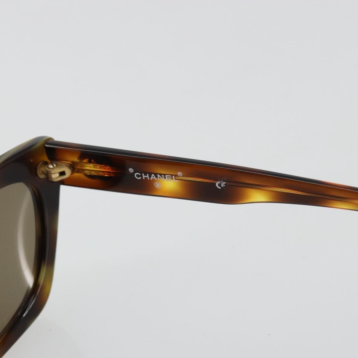 Chanel Logo Cc Plastic Brown Plastic Sunglasse Accessory (Pre-Owned)