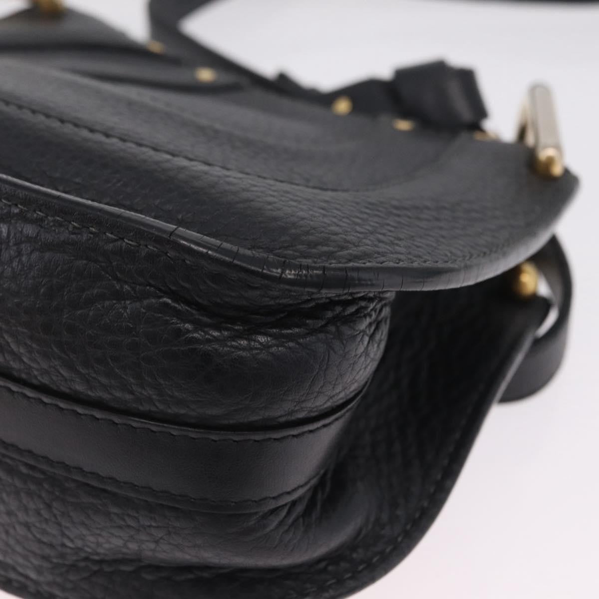 Chloe Hayley Hobo Leather Black Leather Shoulder Bag Bag (Pre-Owned)