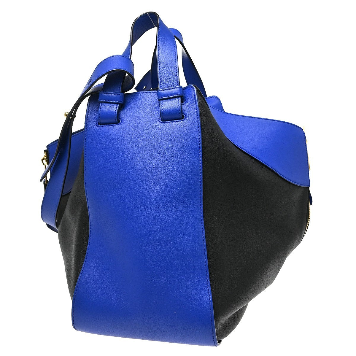Loewe Hammock Leather Blue Leather Handbag (Pre-Owned)