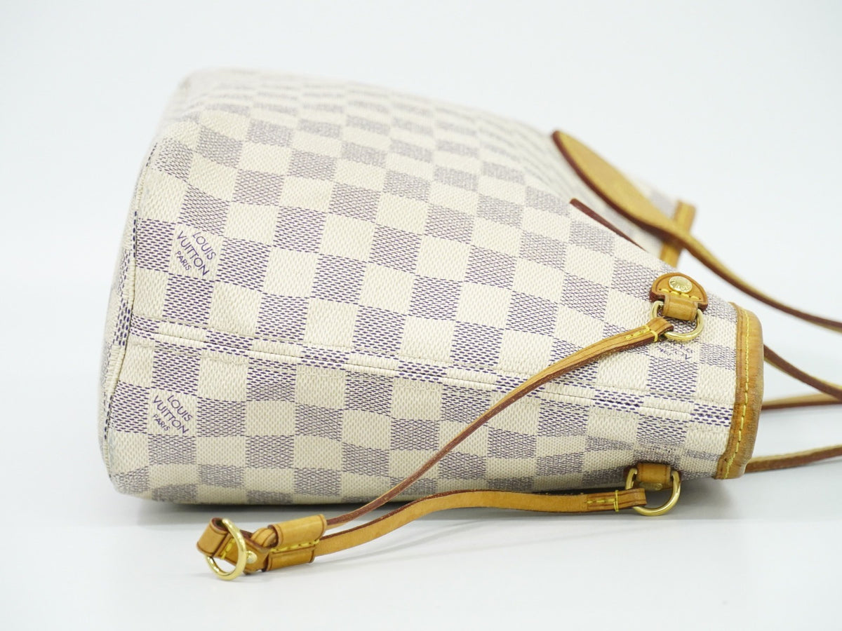 Louis Vuitton Neverfull Damier Beige Canvas Tote Bag Bag (Pre-Owned)
