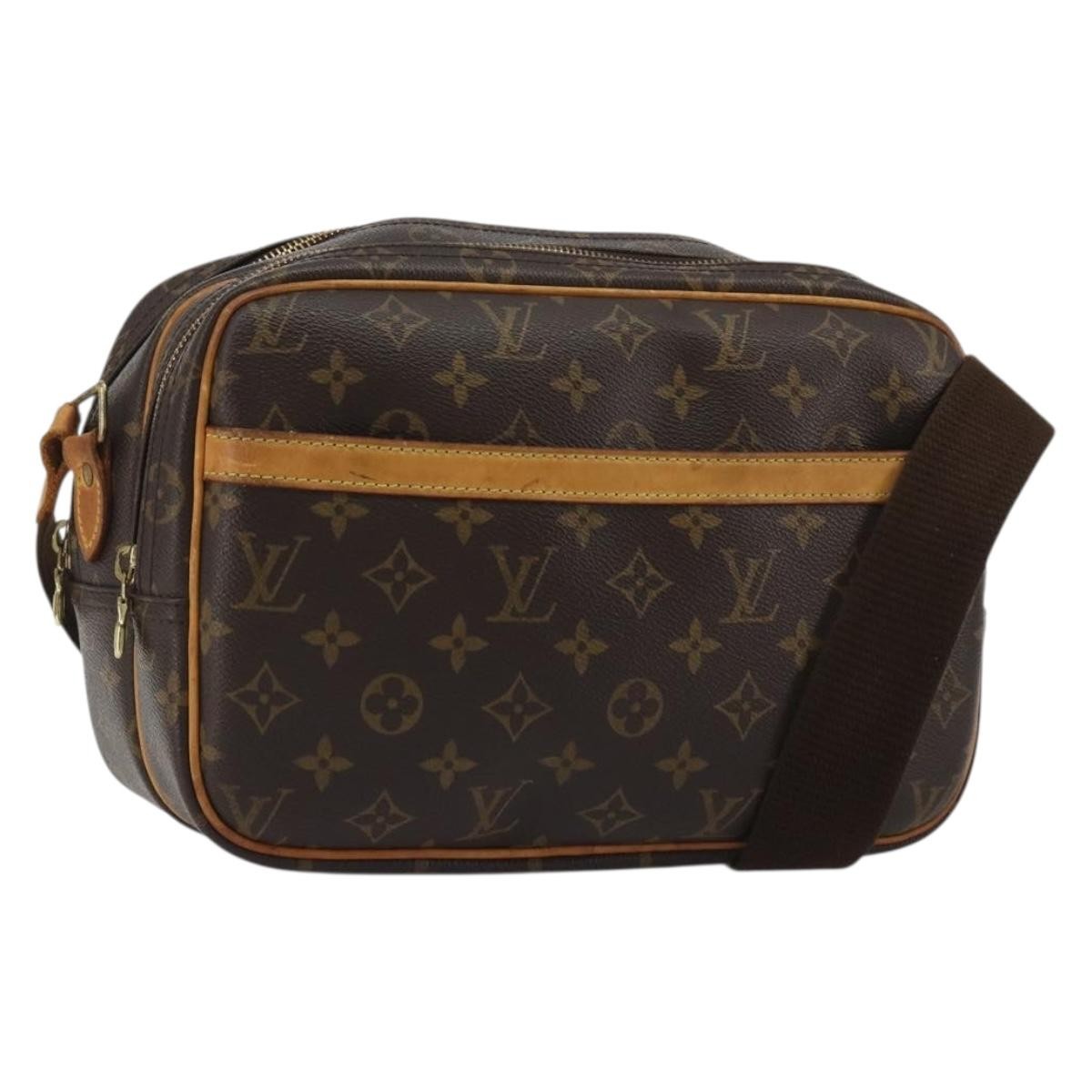 Louis Vuitton Reporter Monogram Canvas Brown Canvas Handbag (Pre-Owned)