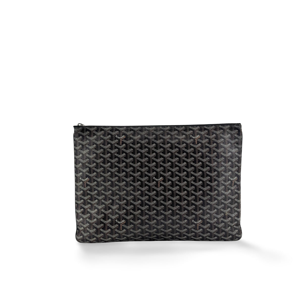 Goyard Senat Zip Printed Coated Canvas Black Canvas Clutche & Pouche Bag (Pre-Owned)