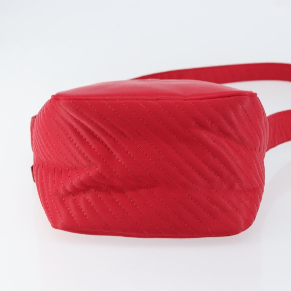 Saint Laurent Vintage Nylon Red Nylon Shoulder Bag Bag (Pre-Owned)