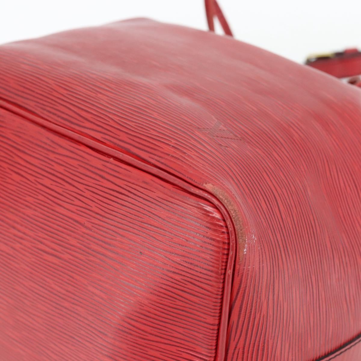 Louis Vuitton Petit Noe Epi Leather Red Leather Shoulder Bag Bag (Pre-Owned)