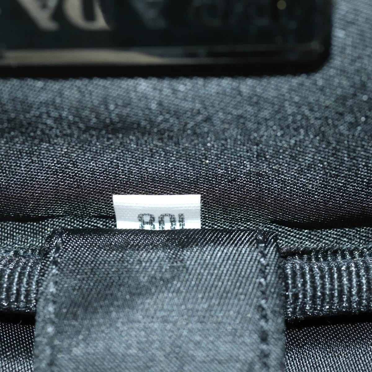 Prada Convertible Front Pocket Tessuto With Saffiano Leather Black Nylon Briefcase Bag (Pre-Owned)