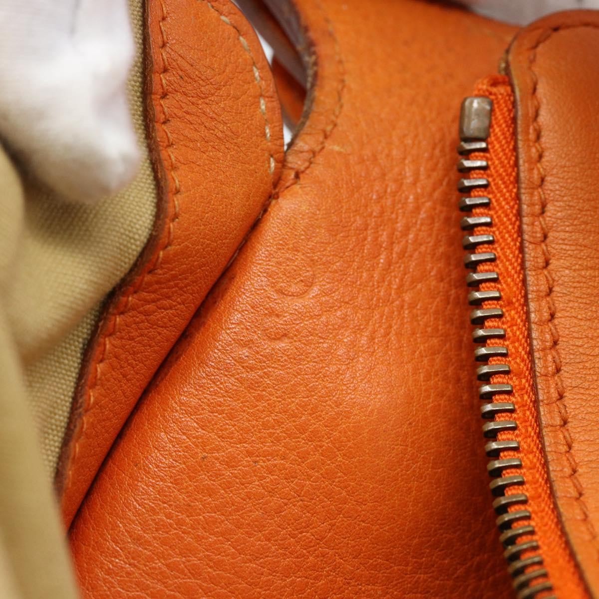 Hermes Sac Doremi Leather Orange Leather Shoulder Bag Bag (Pre-Owned)
