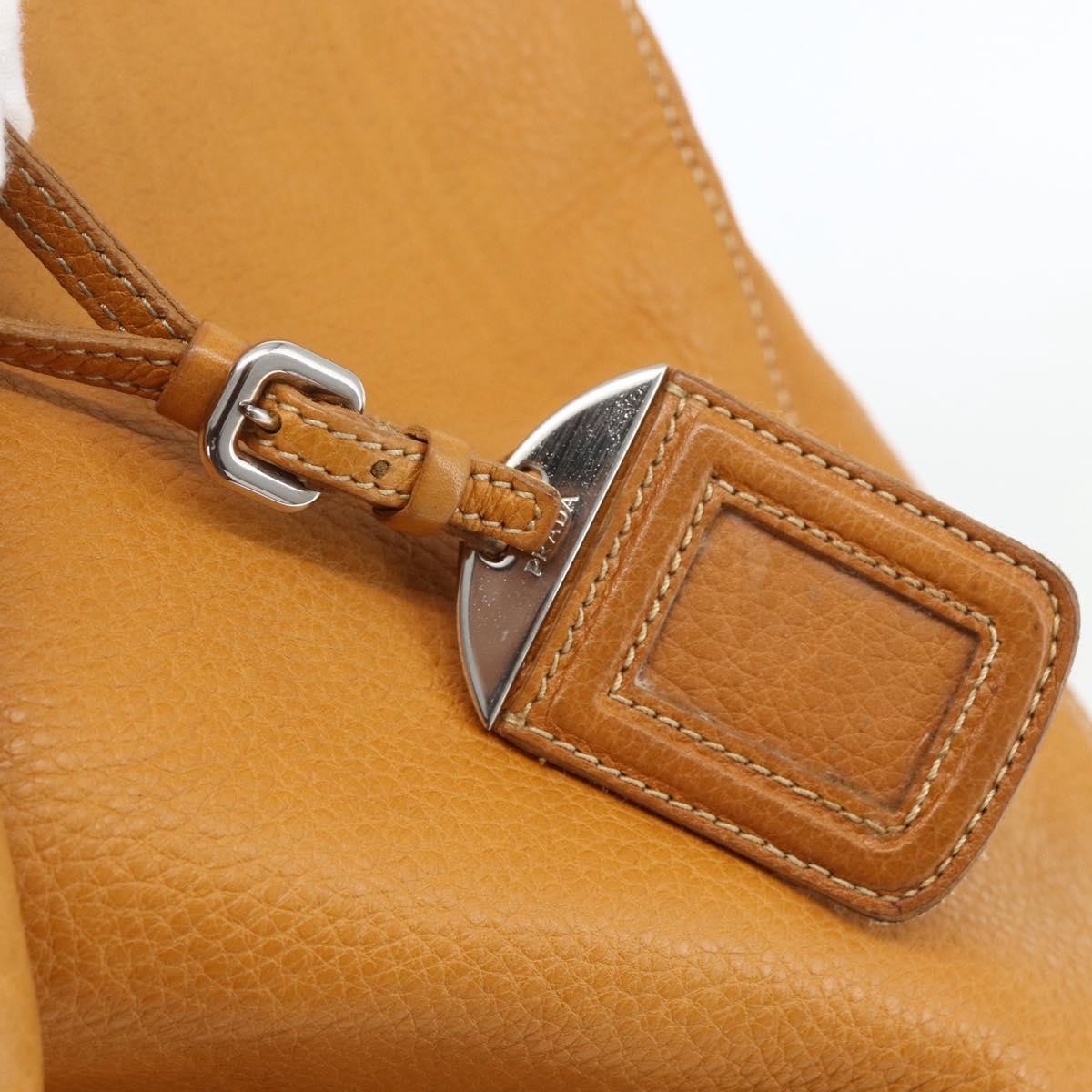 Prada Convertible Shopper Vitello Daino Brown Leather Tote Bag Bag (Pre-Owned)