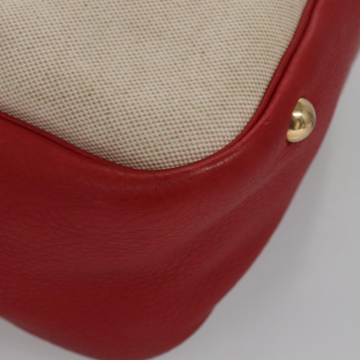 Hermes Victoria Messenger Toile With Leather Beige Canvas Bag (Pre-Owned)
