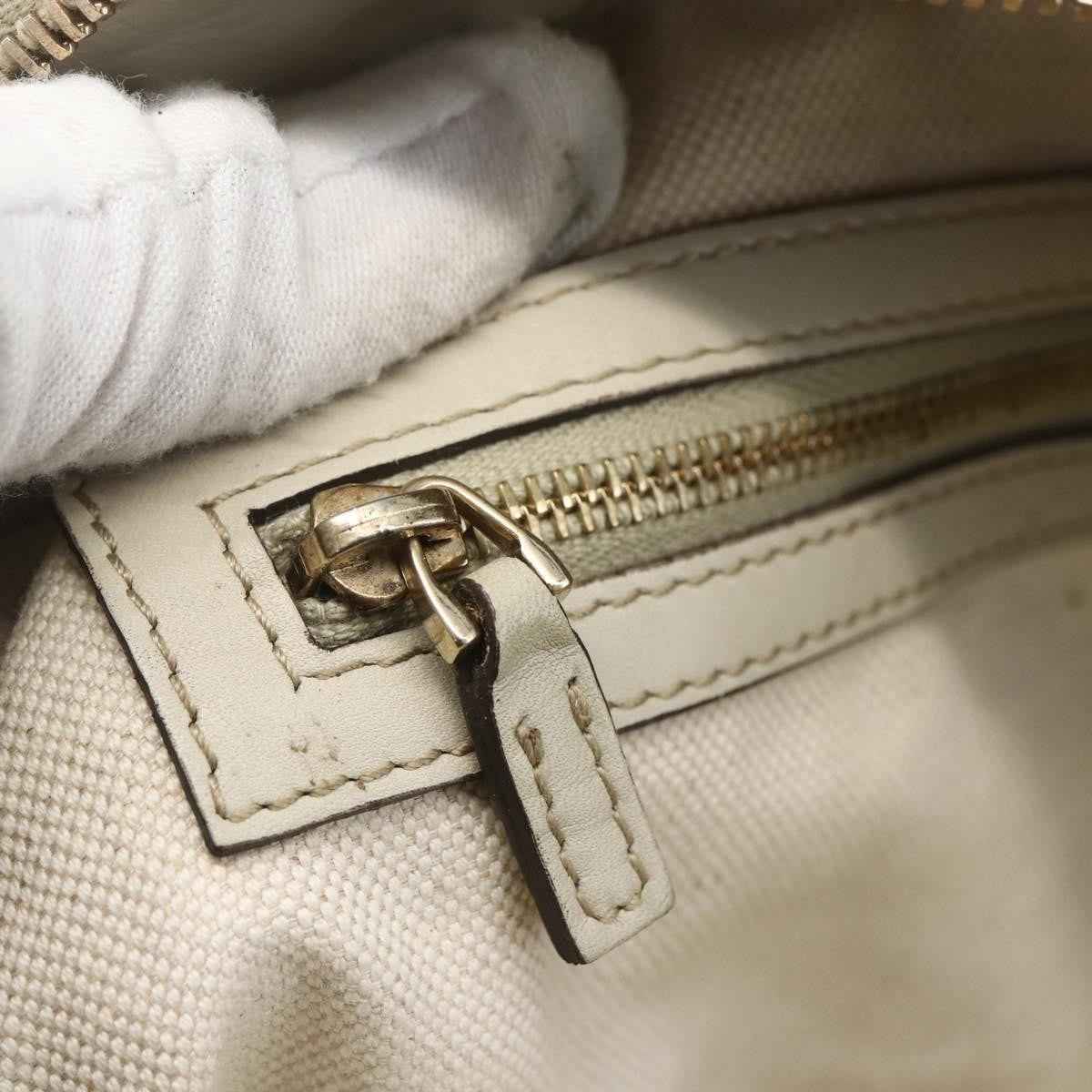 Gucci Mayfair Convertible Gg Canvas Beige Canvas Tote Bag Bag (Pre-Owned)