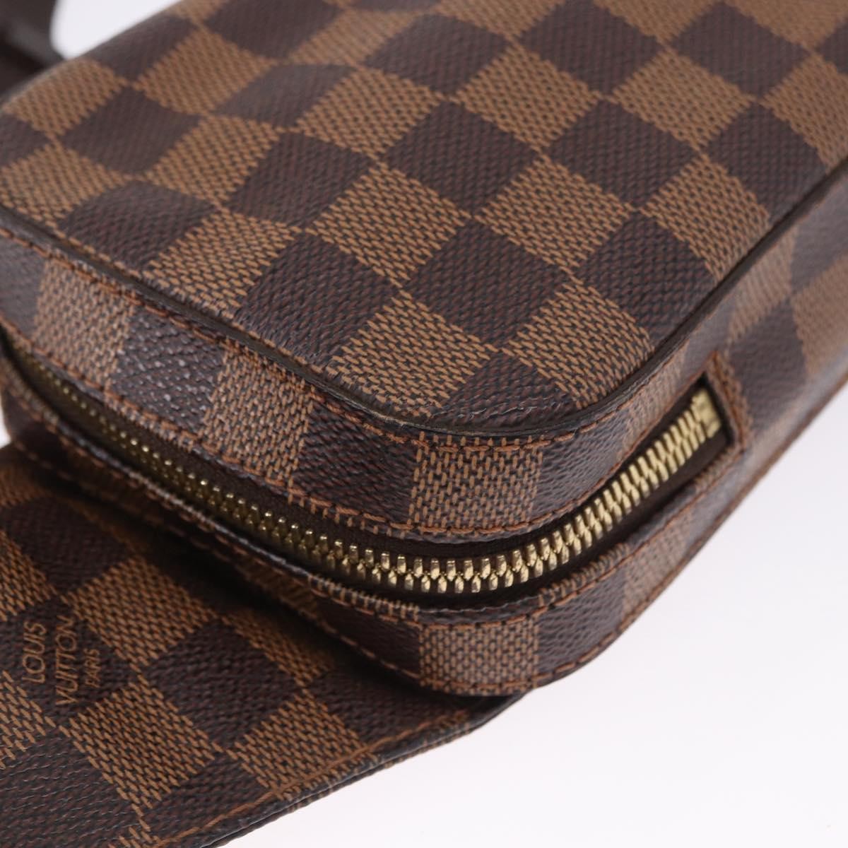 Louis Vuitton Geronimos Damier Brown Canvas Clutche & Pouche Bag (Pre-Owned)