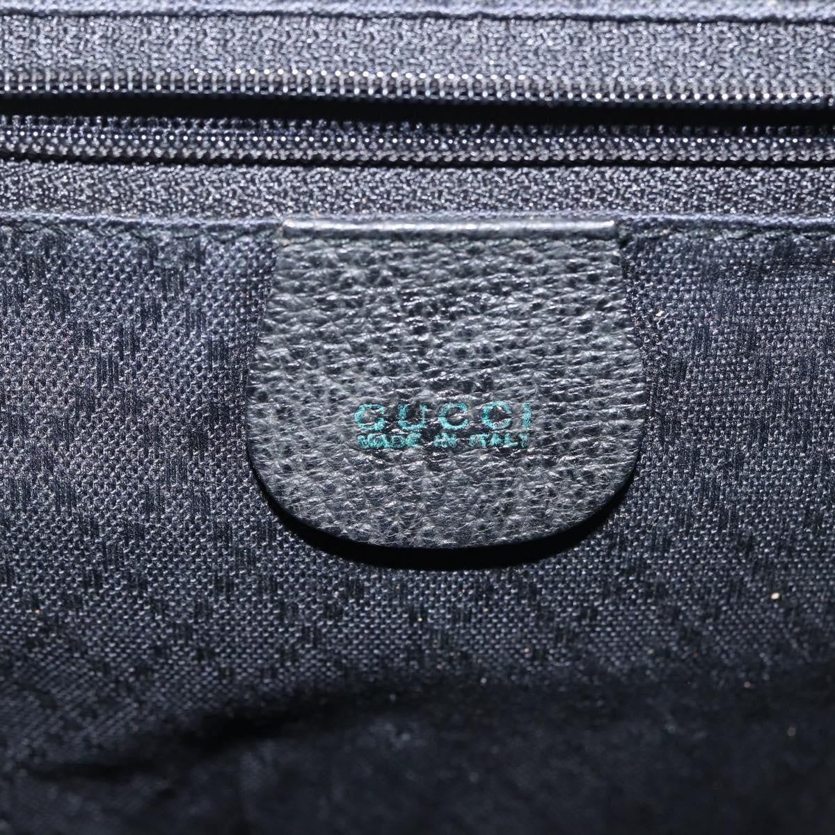 Gucci Vintage Bamboo Suede Black Suede Backpack Bag (Pre-Owned)