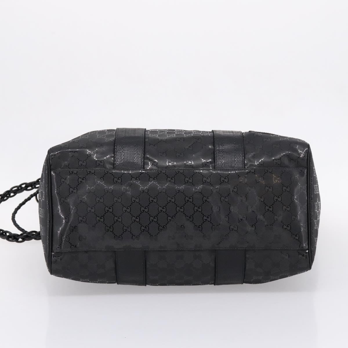 Gucci Indy Tote Pvc Leather Black Pvc Tote Bag Bag (Pre-Owned)