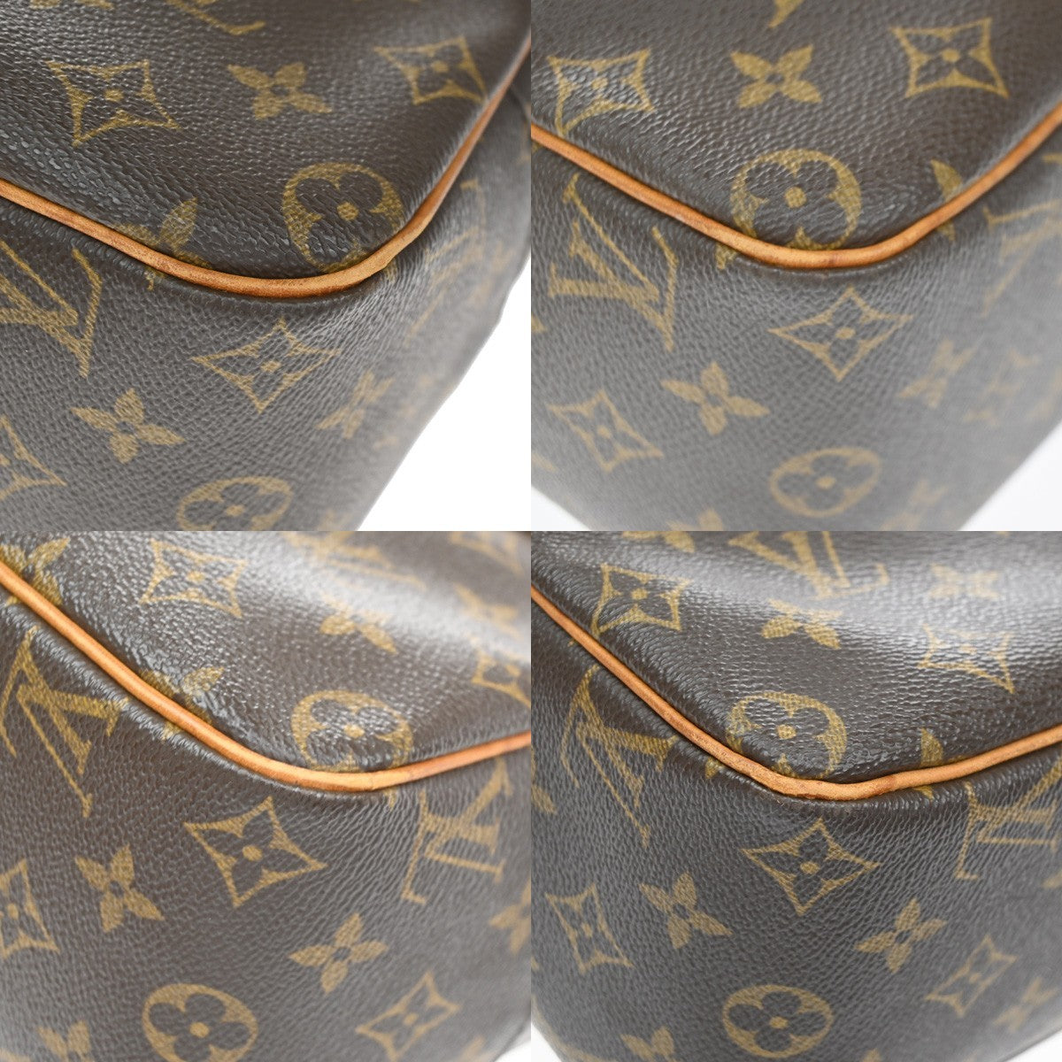 Louis Vuitton Cite Monogram Canvas Brown Canvas Handbag (Pre-Owned)