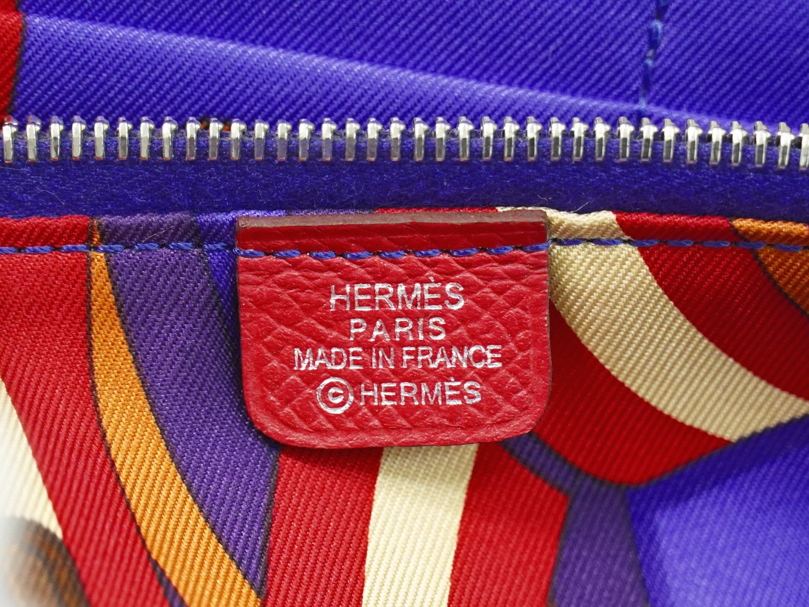 Hermes Azap Zip Around Silk'in Epsom Pink Leather Wallets Accessory (Pre-Owned)