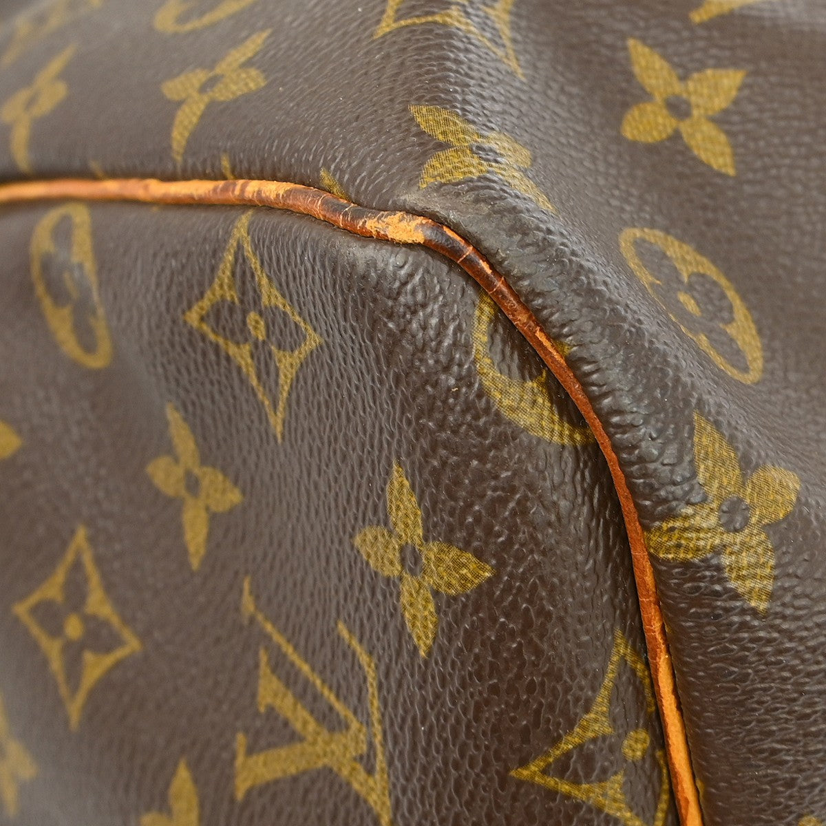 Louis Vuitton Keepall Monogram Brown Canvas Travel Bag Bag (Pre-Owned)