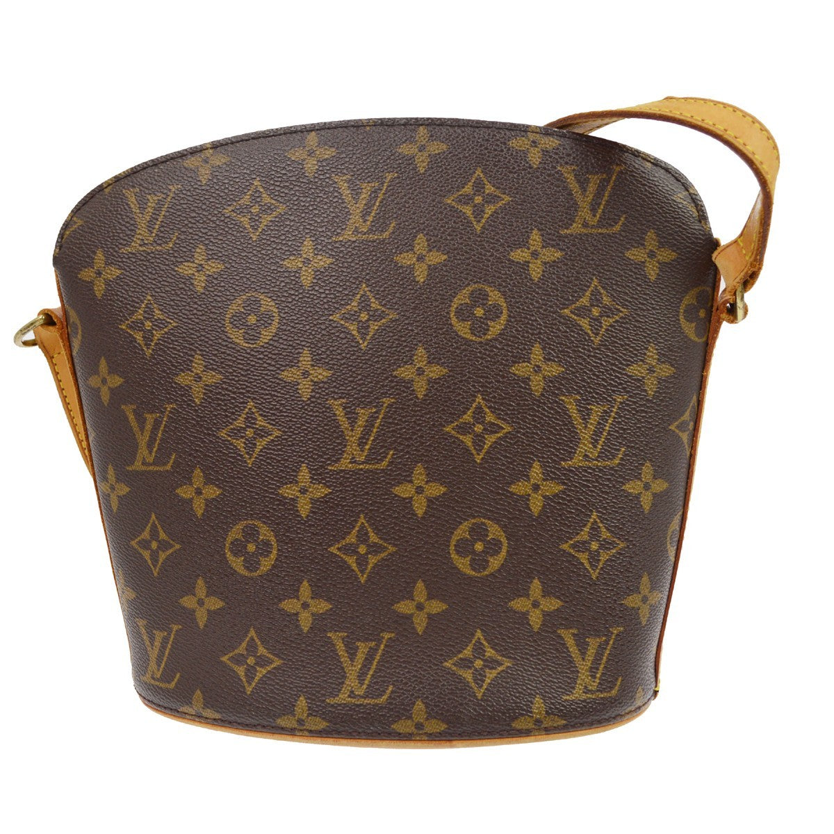 Louis Vuitton Drouot Monogram Canvas Brown Canvas Handbag (Pre-Owned)