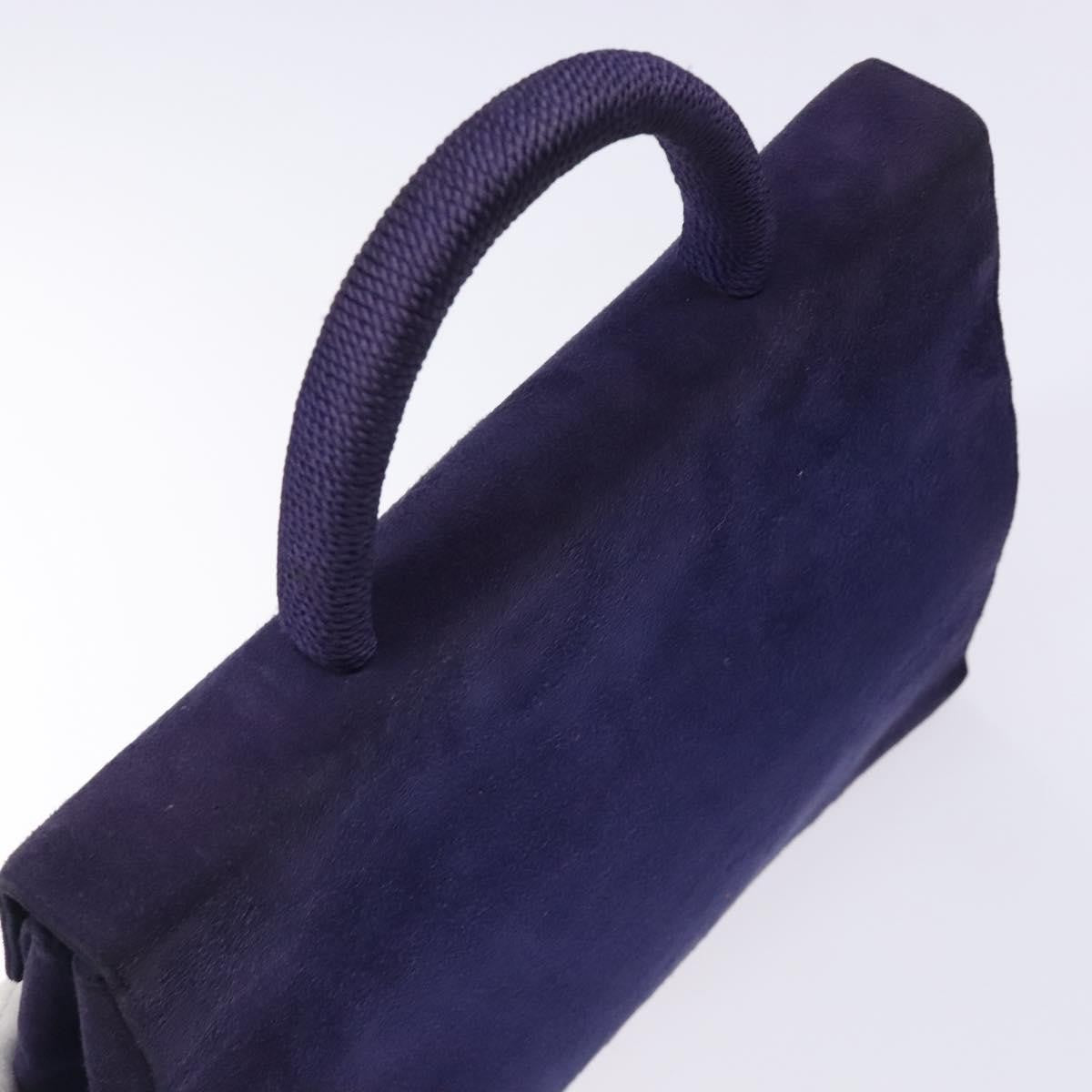 Prada Vintage Suede Purple Suede Handbag (Pre-Owned)