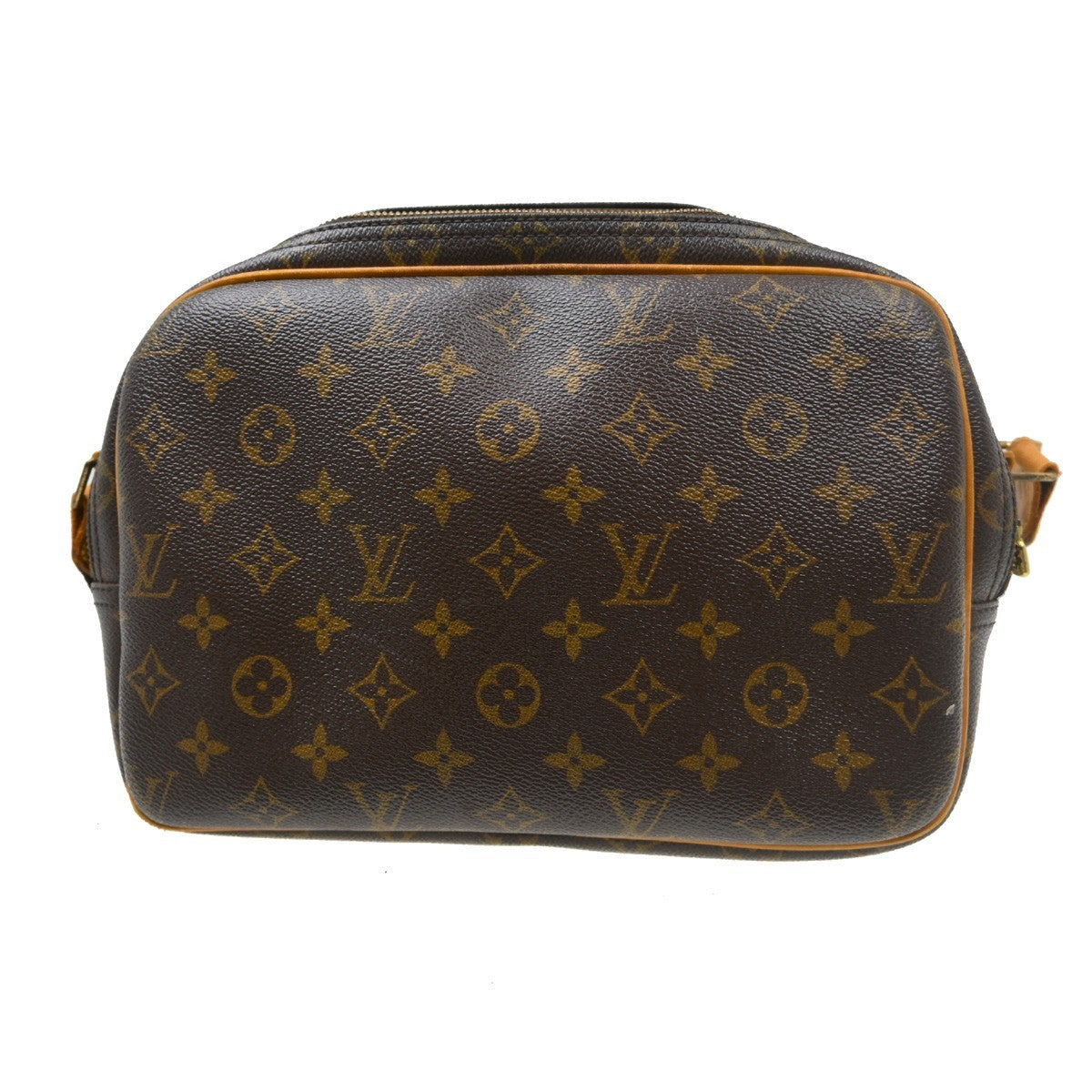 Louis Vuitton Reporter Monogram Canvas Brown Canvas Shoulder Bag Bag (Pre-Owned)
