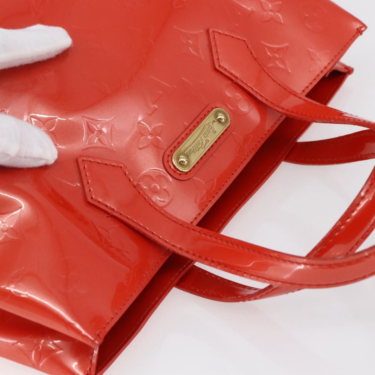 Louis Vuitton Wilshire Monogram Vernis Orange Patent_Leather Tote Bag Bag (Pre-Owned)