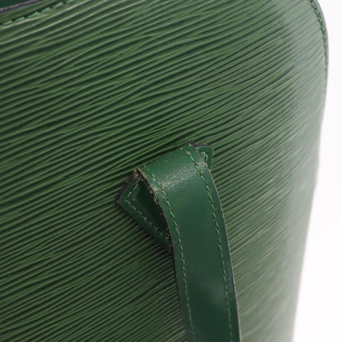 Louis Vuitton Lussac Epi Leather Green Leather Handbag (Pre-Owned)