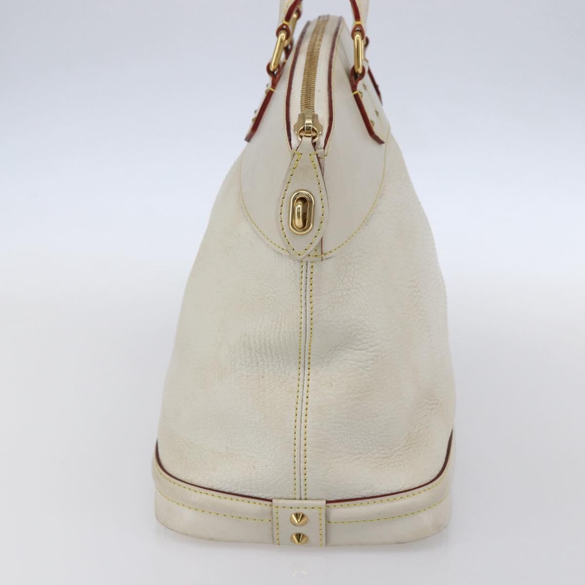 Louis Vuitton Suhali Lockit Leather White Leather Tote Bag Bag (Pre-Owned)