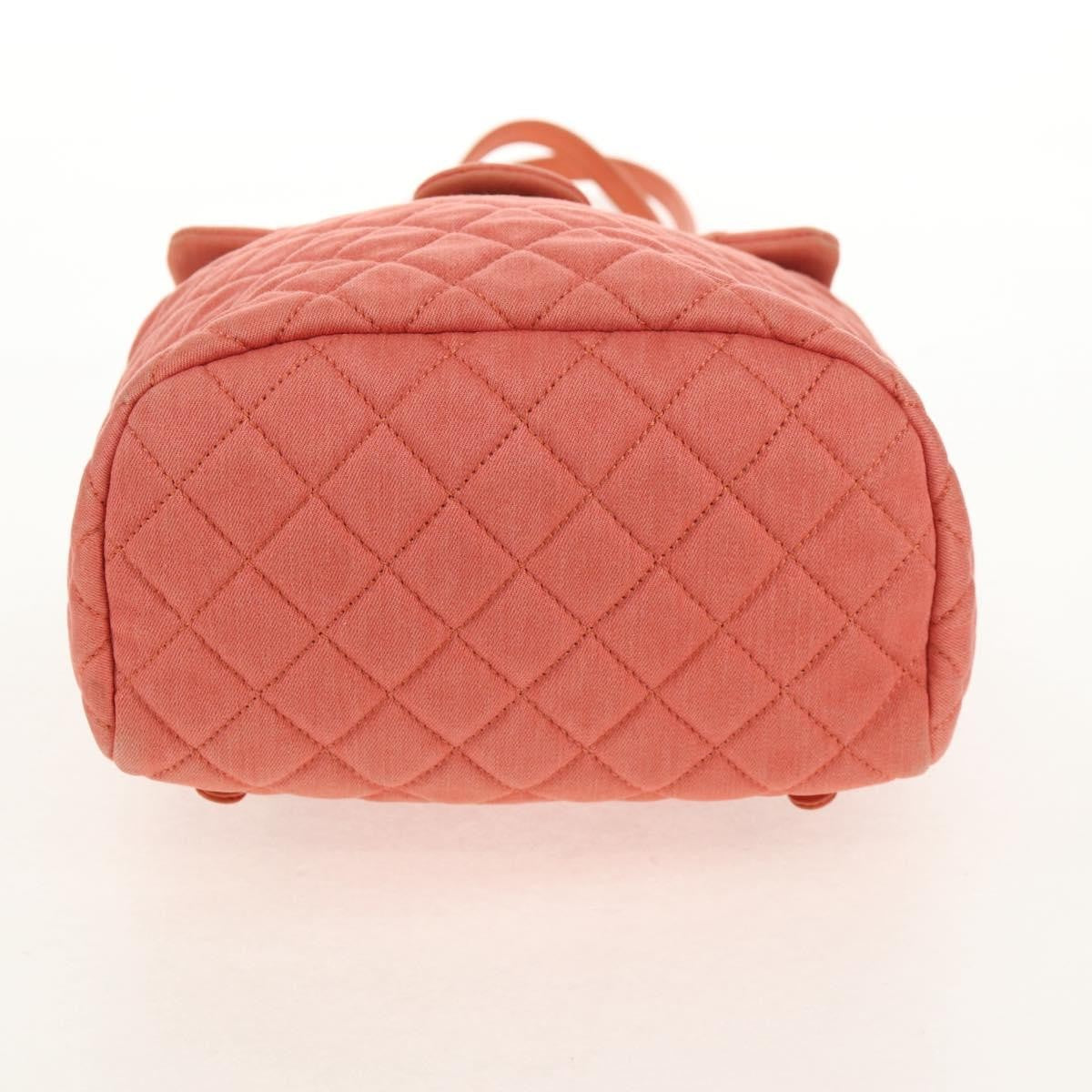 Chanel Vintage Flap Denim Pink Denim_Jeans Backpack Bag (Pre-Owned)