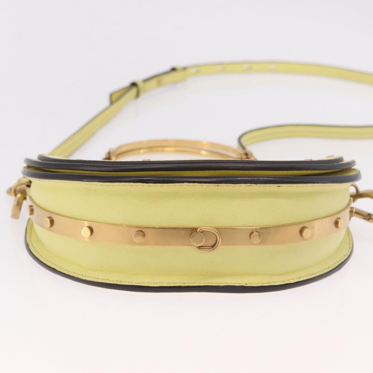 Chloe Nile Leather Yellow Leather Handbag (Pre-Owned)