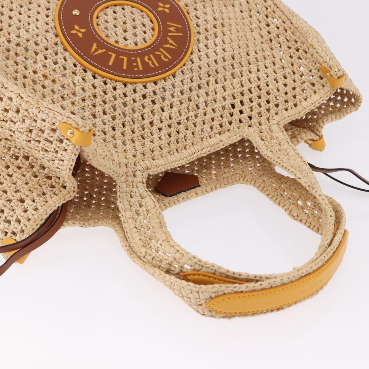 Louis Vuitton Onthego Tote By The Pool Crochet Raffia Beige Wicker Tote Bag Bag (Pre-Owned)