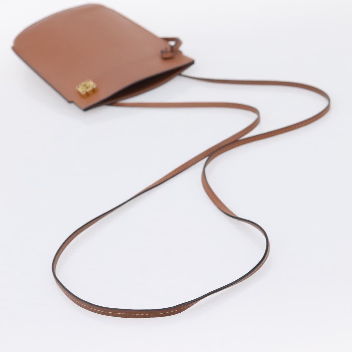 Loewe Dice Pocket Leather Brown Leather Crossbody Bag Bag (Pre-Owned)