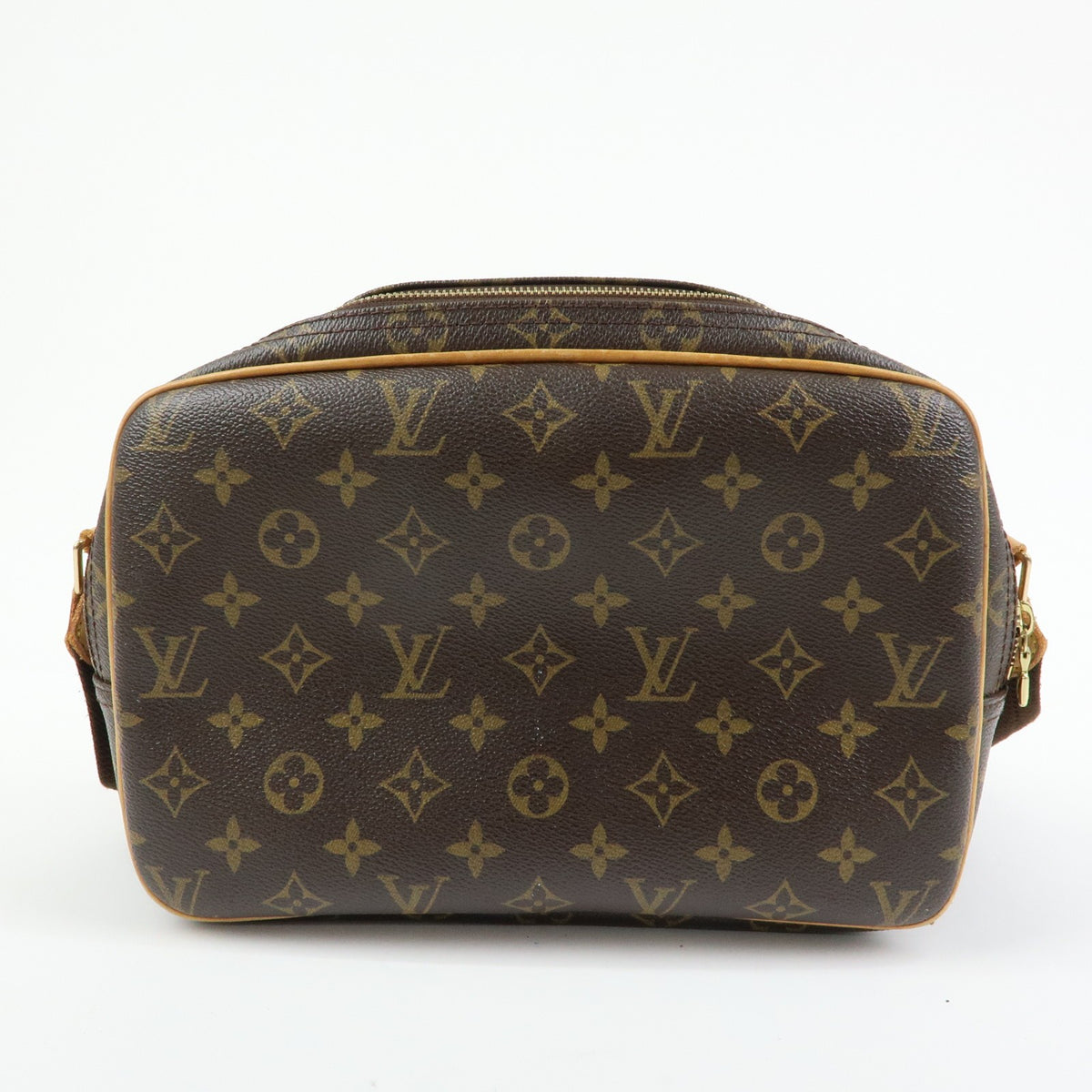 Louis Vuitton Reporter Monogram Canvas Brown Canvas Shoulder Bag Bag (Pre-Owned)