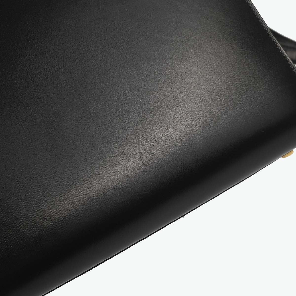 Hermes Kelly Sport Box Calf Black Leather Shoulder Bag Bag (Pre-Owned)