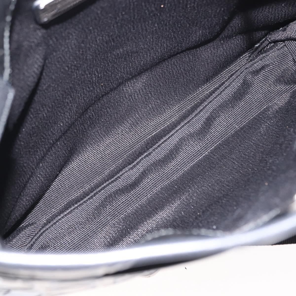 Salvatore Ferragamo Gancini Patent Leather Black Patent_Leather Shoulder Bag Bag (Pre-Owned)