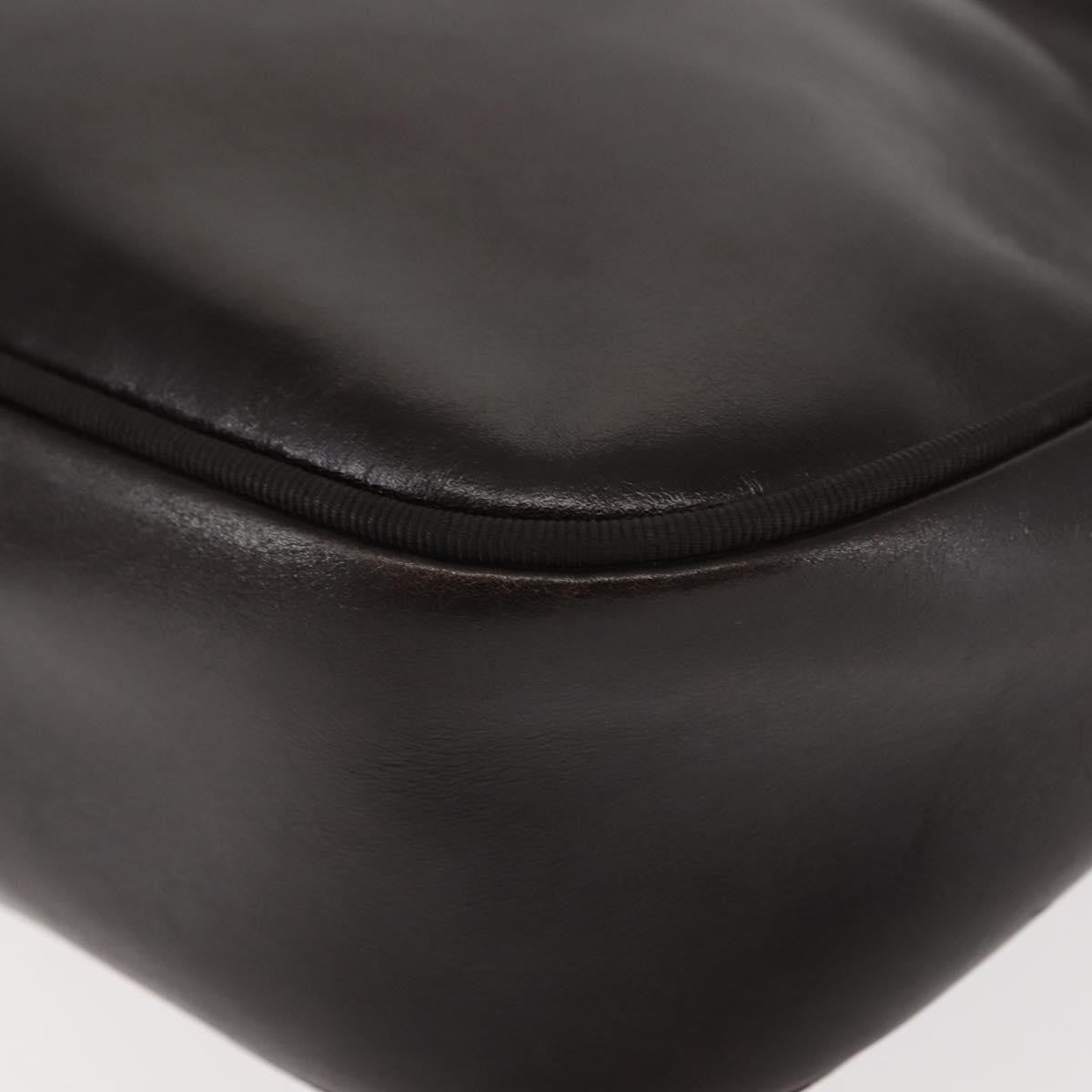 Salvatore Ferragamo Vara Bow Camera Leather Brown Leather Shoulder Bag Bag (Pre-Owned)
