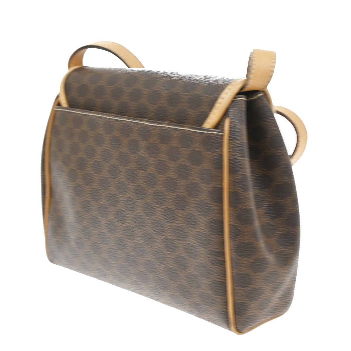 Celine Macadam Shoulder Canvas Brown Canvas Crossbody Bag Bag (Pre-Owned)