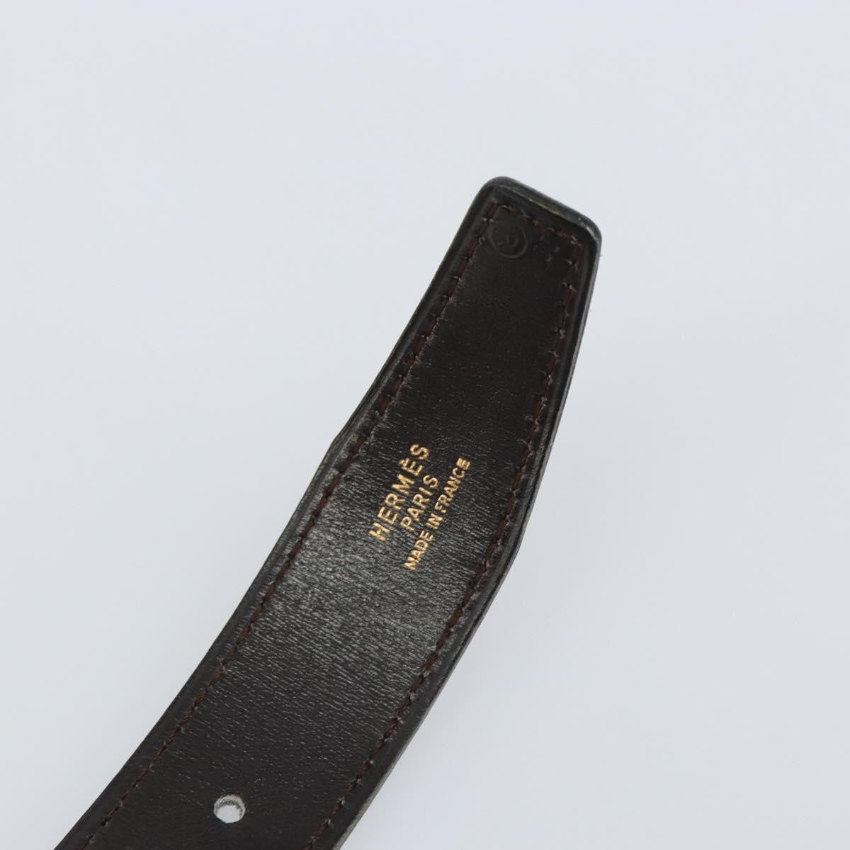 Hermes Buckle Belt Leather Black Leather Belts Accessory (Pre-Owned)