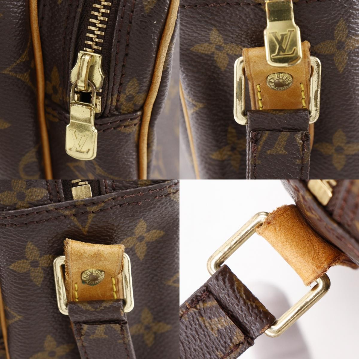 Louis Vuitton Nil Messenger Monogram Canvas Brown Canvas Handbag (Pre-Owned)