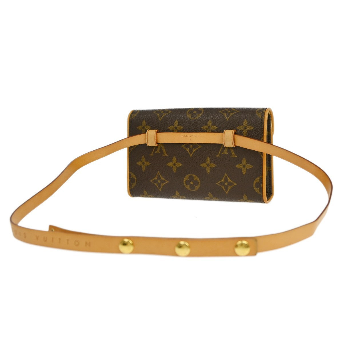 Louis Vuitton Florentine Pochette Canvas Brown Canvas Clutche & Pouche Bag (Pre-Owned)