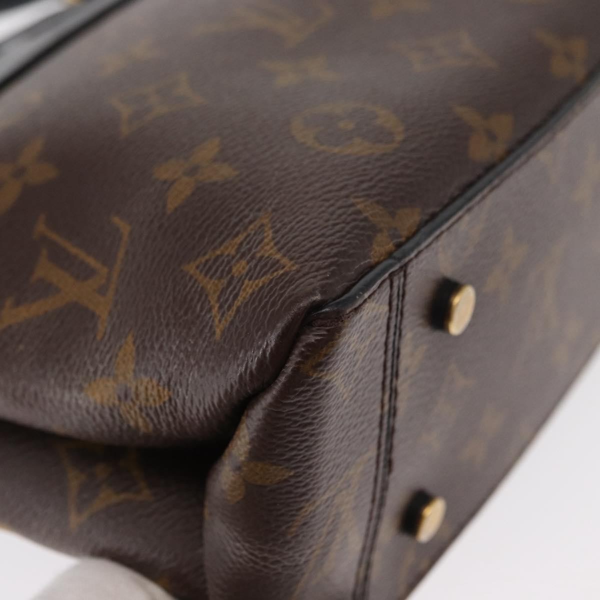 Louis Vuitton One Handle Flap Monogram Canvas And Leather Brown Canvas Handbag (Pre-Owned)