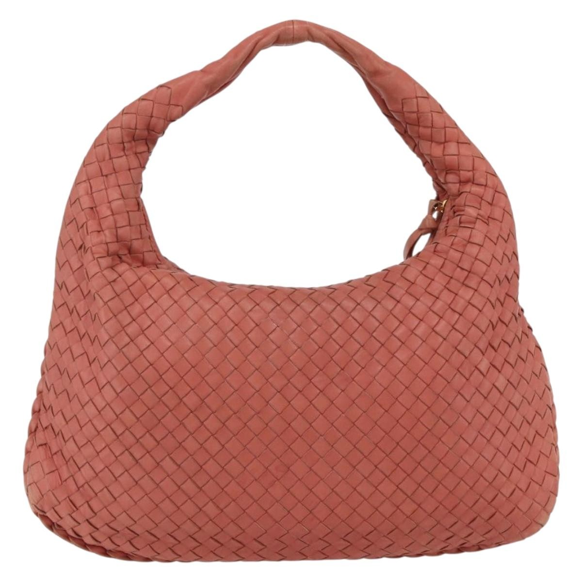 Bottega Veneta Veneta Hobo Intrecciato Nappa Pink Leather Shoulder Bag Bag (Pre-Owned)
