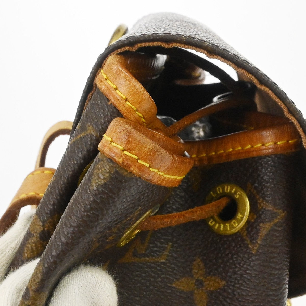 Louis Vuitton Vintage Montsouris Monogram Canvas Brown Canvas Backpack Bag (Pre-Owned)